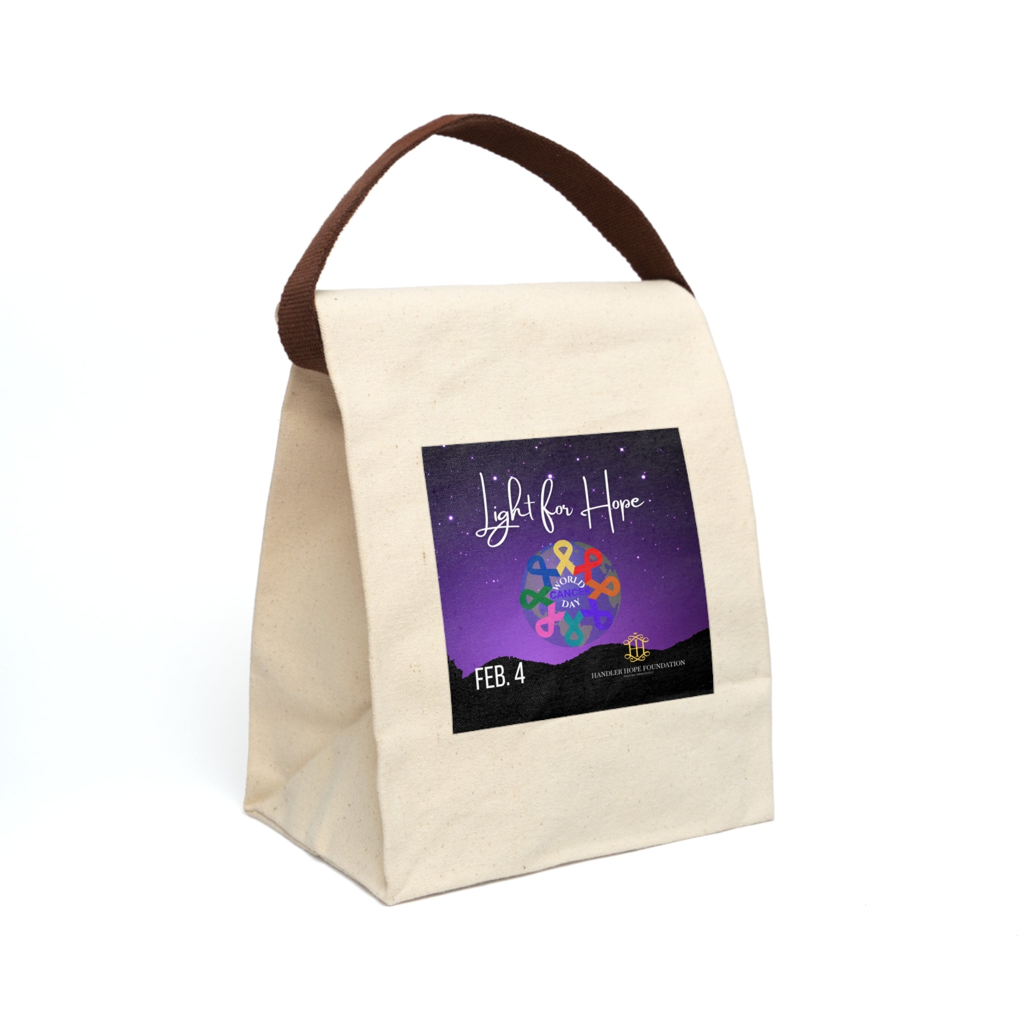 Canvas Lunch Bag With Strap
